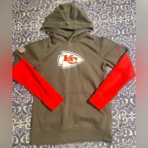Youth NIKE Kansas City Chiefs Hoodie with Red Sleeves